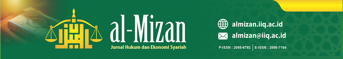 Al-Mizan: Jurnal Hukum dan Ekonomi Islam
